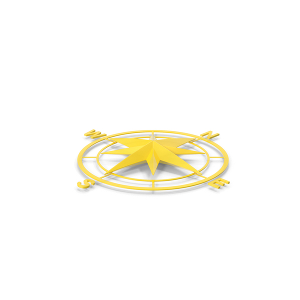 Yellow Compass Rose Side PNG & PSD Images Yellow Compass Rose Side PNG & PSD Images