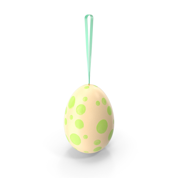 Yellow Easter Egg With Ribbon PNG & PSD Images