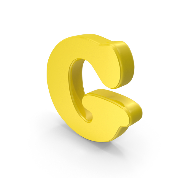 Language: Yellow Font Cooper Alphabet G PNG & PSD Images