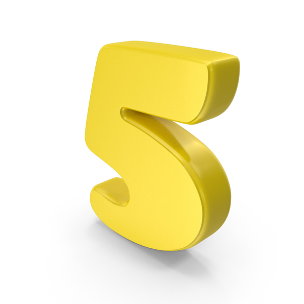 Yellow Font Cooper Number 5 PNG & PSD Images Yellow Font Cooper Number 5 PNG & PSD Images