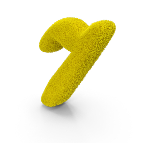 Yellow Font Script Fur Number 7 PNG & PSD Images Yellow Font Script Fur Number 7 PNG & PSD Images
