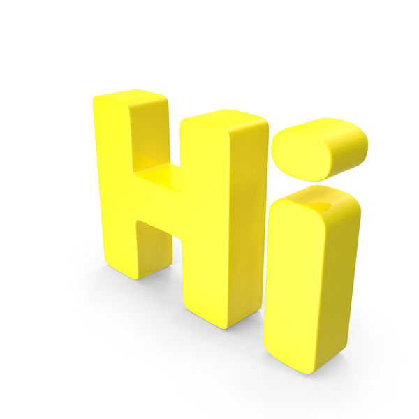 Language: Yellow Hi Text PNG & PSD Images Language: Yellow Hi Text PNG & PSD Images