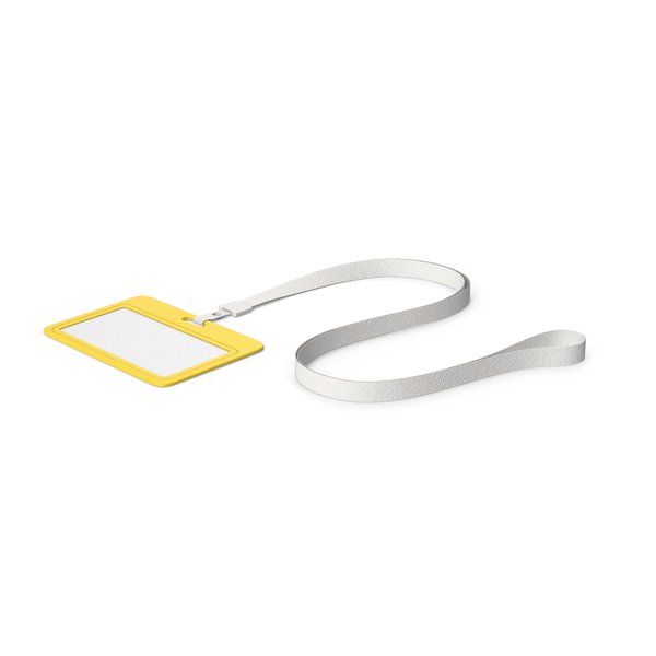 Yellow ID Badge PNG & PSD Images