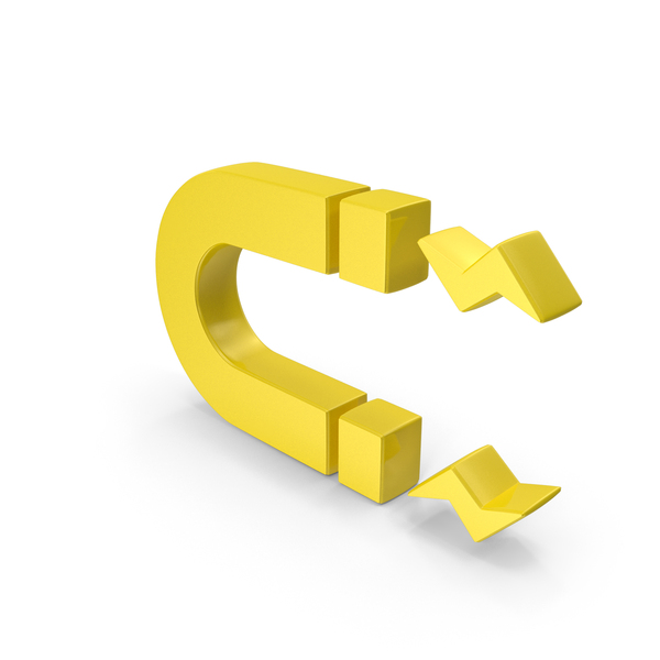Magnet: Yellow Magnetic Field Symbol PNG & PSD Images Magnet: Yellow Magnetic Field Symbol PNG & PSD Images