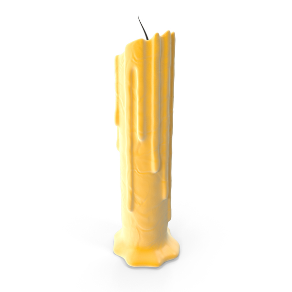 Yellow Melting Candle PNG & PSD Images Yellow Melting Candle PNG & PSD Images