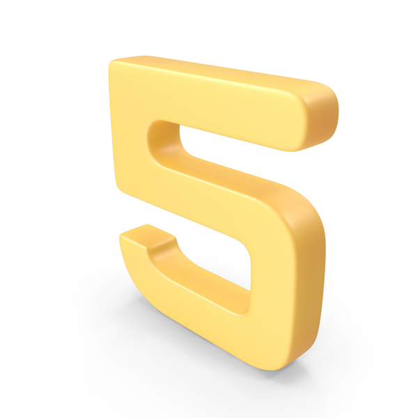 Yellow Number 5 PNG & PSD Images Yellow Number 5 PNG & PSD Images