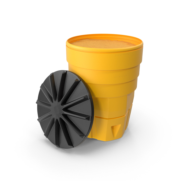 Yellow Opened Sand Barrel with Lid PNG Images & PSDs for Download ...