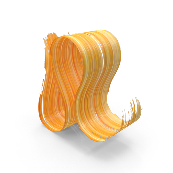 Paint: Yellow Orange 3D Paintbrush Stroke PNG & PSD Images Paint: Yellow Orange 3D Paintbrush Stroke PNG & PSD Images