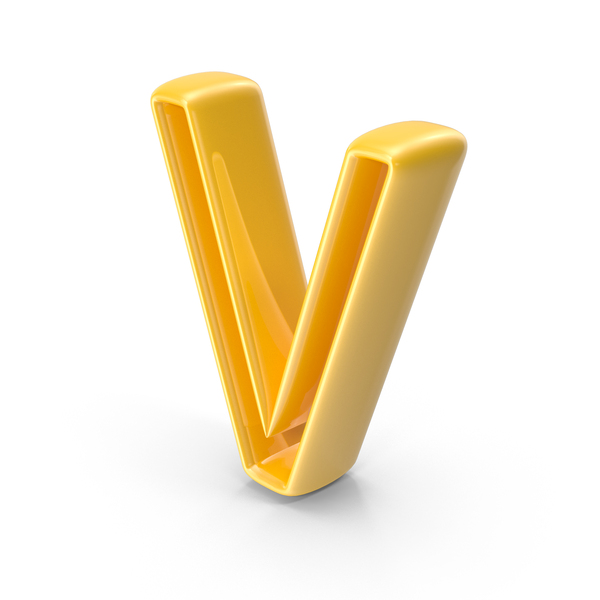 Yellow Outline Letter V PNG Images & PSDs for Download | PixelSquid ...