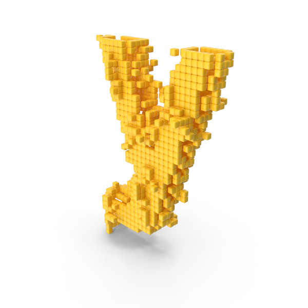 Language: Yellow Pixel Art Assembling Small Letter Y PNG & PSD Images