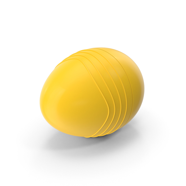 Easter: Yellow Plastic Egg with Ridges PNG & PSD Images Easter: Yellow Plastic Egg with Ridges PNG & PSD Images