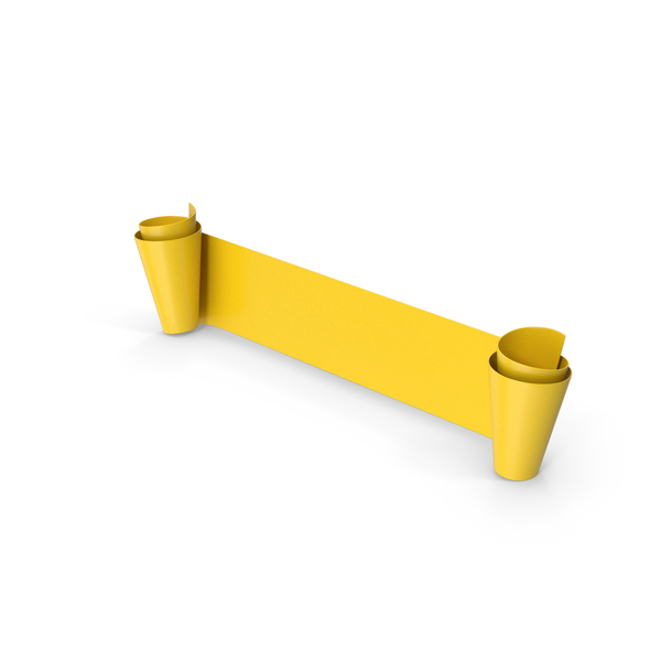 Yellow Ribbon Banner PNG & PSD Images Yellow Ribbon Banner PNG & PSD Images