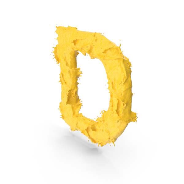 Roman Alphabet: Yellow Splash Capital Letter D PNG & PSD Images Roman Alphabet: Yellow Splash Capital Letter D PNG & PSD Images