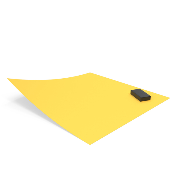 Yellow Sticky Note With Magnet PNG & PSD Images
