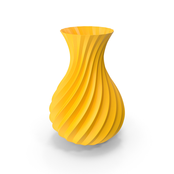 Modern: Yellow Swirl Vase PNG & PSD Images Modern: Yellow Swirl Vase PNG & PSD Images