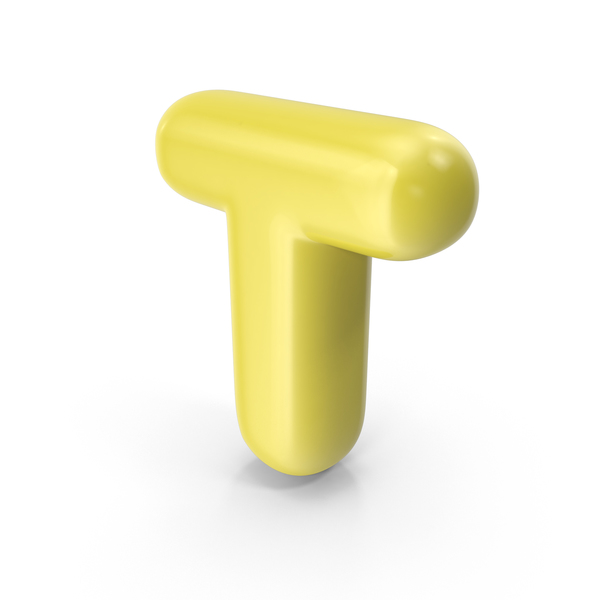 Yellow Toon Balloon Letter T PNG Images & PSDs for Download ...