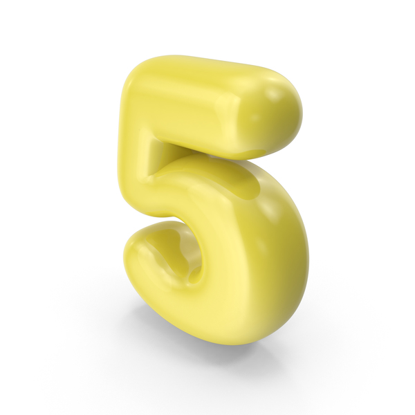Yellow Toon Balloon Number 5 PNG & PSD Images Yellow Toon Balloon Number 5 PNG & PSD Images