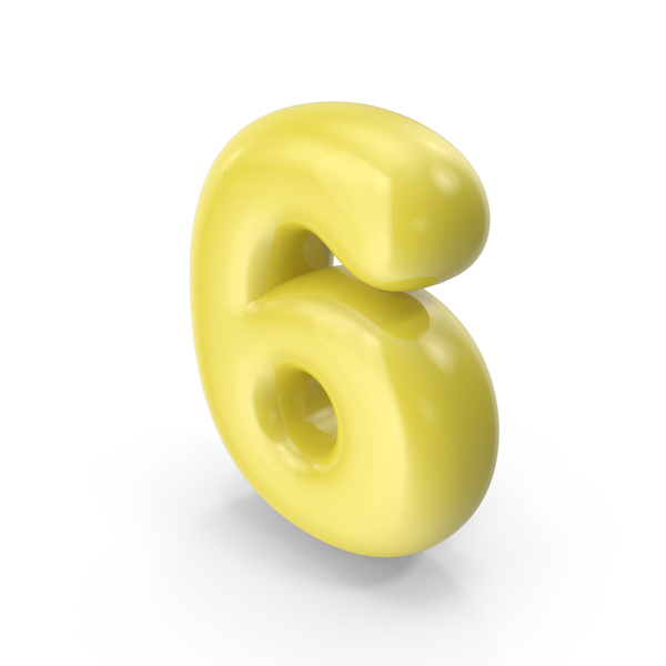 Yellow Toon Balloon Number 6 PNG & PSD Images Yellow Toon Balloon Number 6 PNG & PSD Images