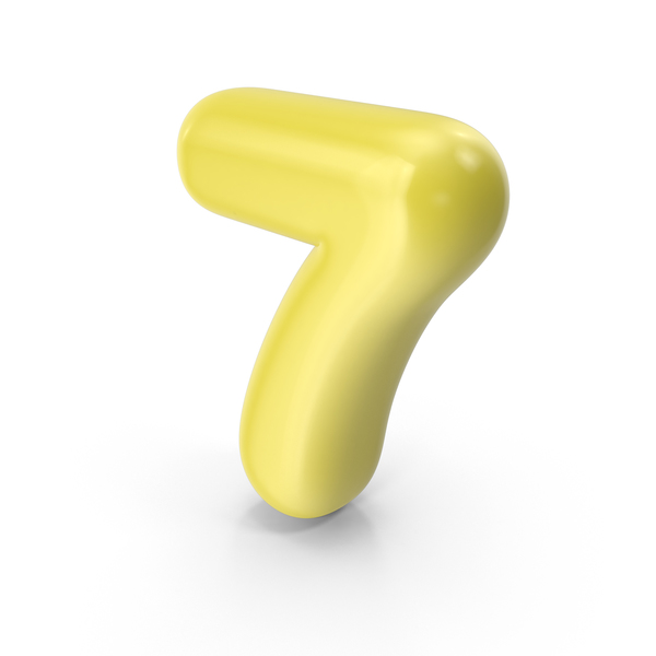Yellow Toon Balloon Number 7 PNG & PSD Images Yellow Toon Balloon Number 7 PNG & PSD Images