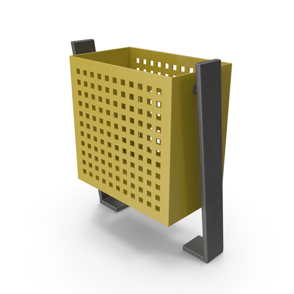 Garbage Container: Yellow Trash Can PNG & PSD Images