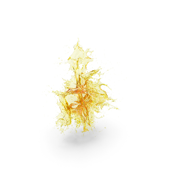 Yellow Water Splash PNG & PSD Images
