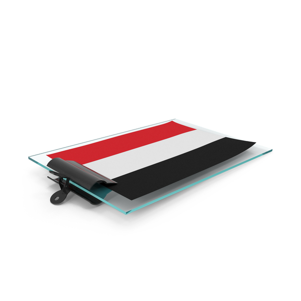 Yemen Flag Paper On Pad PNG & PSD Images