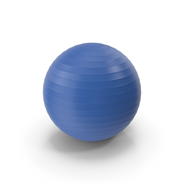 Yoga Exercise Ball (Blue) PNG & PSD Images