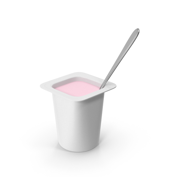 Yogurt Plastic Cup With Spoon PNG & PSD Images Yogurt Plastic Cup With Spoon PNG & PSD Images