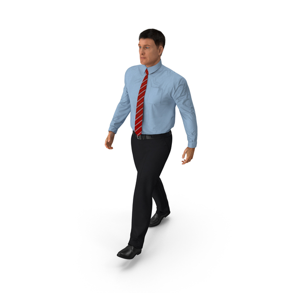 Man: Young Male Office Worker Walking PNG & PSD Images