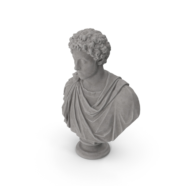 Bust: Young Marcus Aurelius Stone PNG & PSD Images Bust: Young Marcus Aurelius Stone PNG & PSD Images