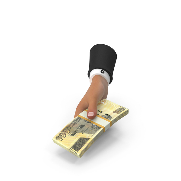 Currency: Zimbabwe 100 Dollars Lot Giving Hand Money PNG & PSD Images