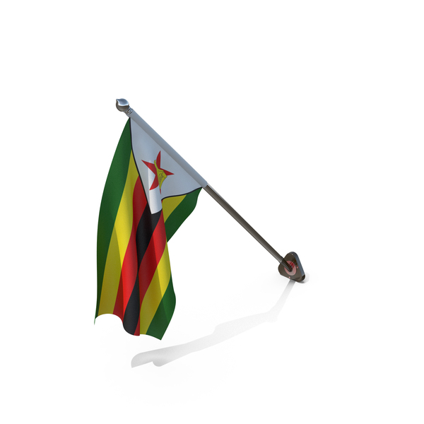 Zimbabwe Cloth Wall Mount Flag Stand PNG & PSD Images