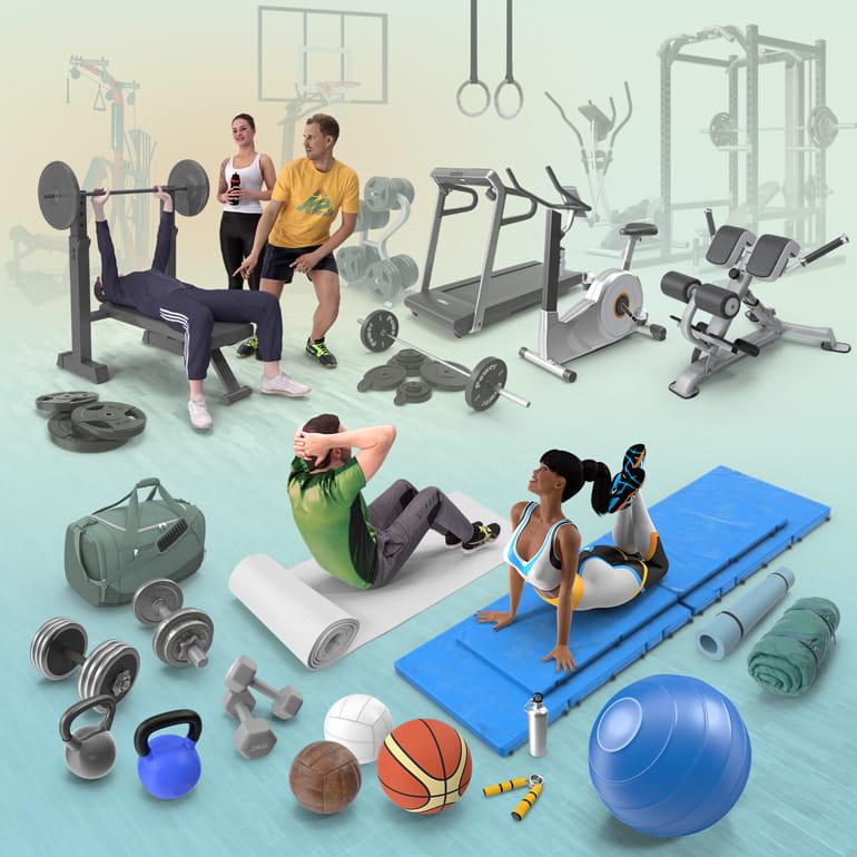 Fitness Collection PNG Images & PSDs for Download | PixelSquid