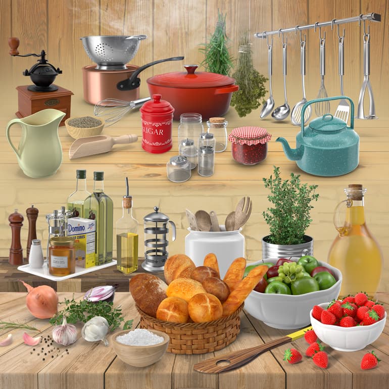 Rustic Kitchen Collection Png Images & Psds For Download 