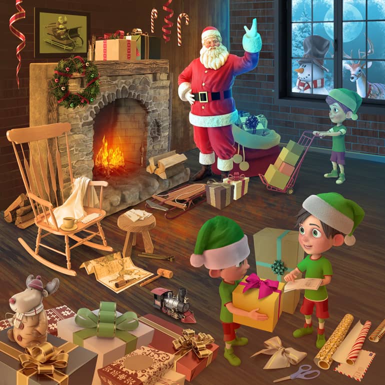 Santa's Workshop Collection PNG Images & PSDs for Download | PixelSquid